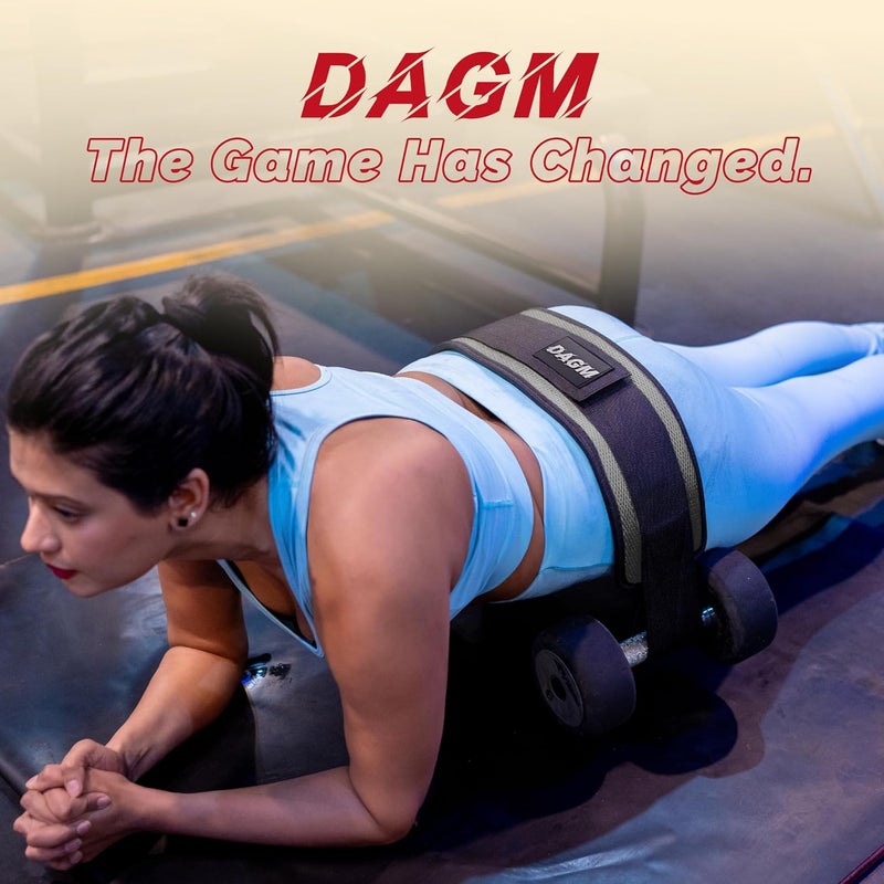 DAGM Hip Thrust Belt for Dumbbells heavy, Secure Glute Trainer with Non-Slip Extra Padding That Protects Your Hips - Ideal for Gym & Home Workouts - Use with Heavy Duty Kettlebells, Dumbbells, & Plates Hold up to 500 lbs - Image 4